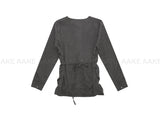 SHIRRING STRAP BLOUSE