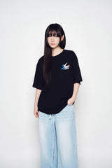 25SS フレンチスクリプトロゴショートスリーブTシャツ ブラック