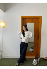 Cape Lace Frill Knit Cardigan