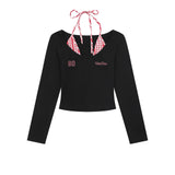 Check Ribbon Layered Long Sleeve 232577622