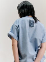 ルナウォッシングラバトTシャツ (BLUE)