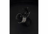 crushed edge metal bangle 