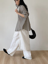 Block Stripe Loose Fit Shirt