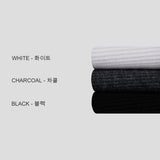 Ribbed Muscle Fit Short Sleeve Tee 3COLOR