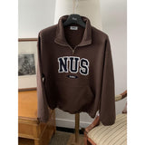 Huke x Nus. half zip-up