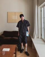 Bion Stitch Bermuda Denim Pants