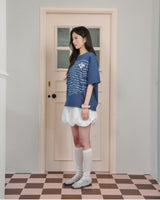 Updraft Oversized Artwork T-shirts [Blue]