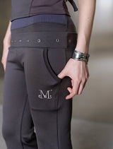 PRELUDE EYELET POINT BANDING BOOTS CUT PANTS