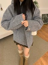 [UNISEX] フロームミックスフードコートジャケット