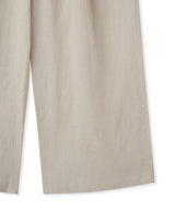 [DOJINOI] LINEN WIDE PANTS OATMEAL