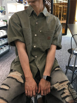 Sus Patch Work Half Shirt 3C