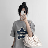 Star Love Printed Loose Short Sleeve Tee (4 colors)