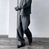 Retro-Tone Cropped Jacket & Wide-Legs