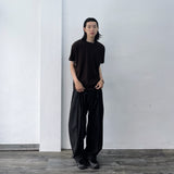 Vertical Texture Baggy t Shirt