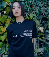 BENNY × Miseki SEOUL  タイポグラフィックショートスリーブ_ブラック