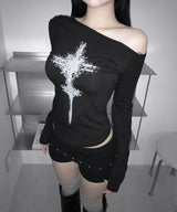 della cross off tee (2colors)