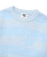 BRUSHED STAR KNIT SWEATER BLUE(CV2FFUK600A)