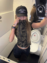 ダブルラインハーフフーディーカモ
