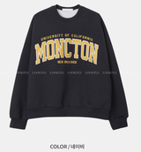 Urban Monton Embroidery Double Middle Finger Happo Over Sweatshirt