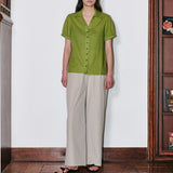 Diagonal Pocket Pants Beige