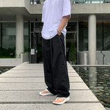 ワイビードクールアイスストリングピンタックワイドパンツ