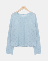 Nichu Flower Pattern Cardigan
