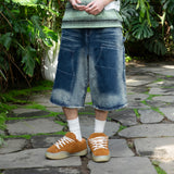 GP111 リバースウォッシュ カーペンターデニム バミューダパンツ (INDIGO)