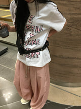 クレヨンキッシュレタリング半袖Tシャツ (2c)