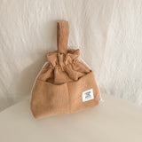 【MADE】Corduroy Pouch Bag - Camel