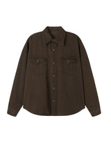 Carder dying washing cropped shirt