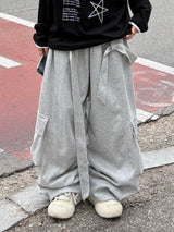 drop eyelet cargo sweatpants