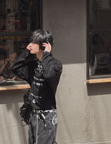 スティールサマーレタリングロングスリーブ