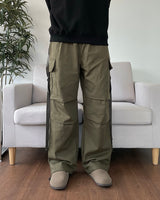 Cotton strap cargo pants