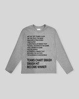 Smash Crop Lettering Long Sleeve