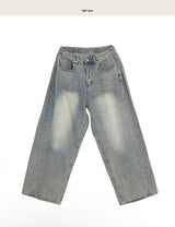 simon washing over denim wide pt