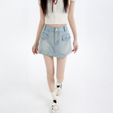 Inner Lined Cargo A Line Mini Skort