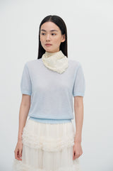 Embroidered Petit Arc Scarf_2colors