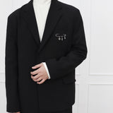 Men's シンプルクローズピンブローチ_CLEF シングルブローチ