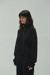 DIAGONAL LOGO HALF ZIP UP
