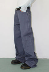 VINTAGE DYEING ZIPPER PANTS
