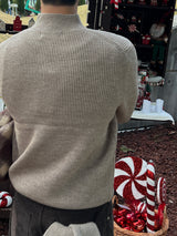 ウォッシャブルハッチハーフタートルニット(7 Colors, L / XL)