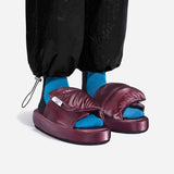 ライトクッションオフィス & ルームシューズ_BURGUNDY