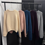 Golgi round knit cardigan(5color)