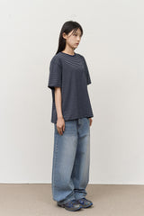 Nice Striped Pocket Top