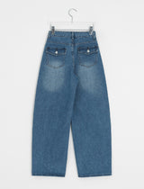 Bayani Washing Wide Denim Pants