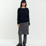 Wrap Skirt Pants Charcoal