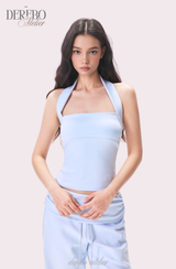 Object Sleeveless Flare Pants Sweat Suit Set (SET)