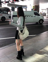 マルチポケットショルダークロスバッグ [アイボリー]