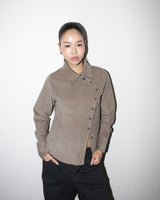 Side button shirts [Taupe]