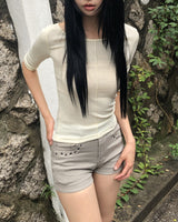 アンツ テンセル 7分袖 Tシャツ